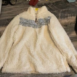 Fuzzy pullover sweater